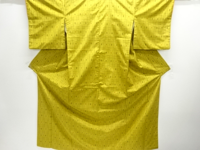 JAPANESE KIMONO / TSUMUGI / ENSEMBLE / WOVEN FLOWER